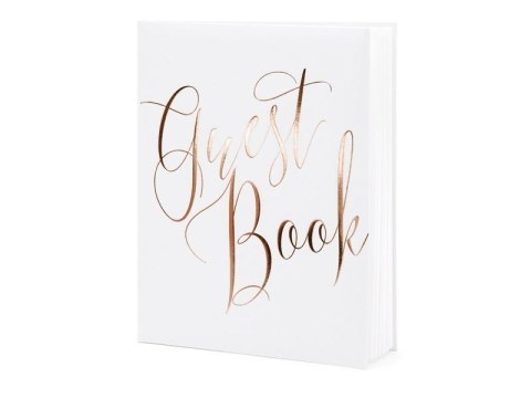 Księga Gości Guest book 20x24.5cm biały 22 kartki Księga Gości Guest book 20x24.5cm biały 22 kartki