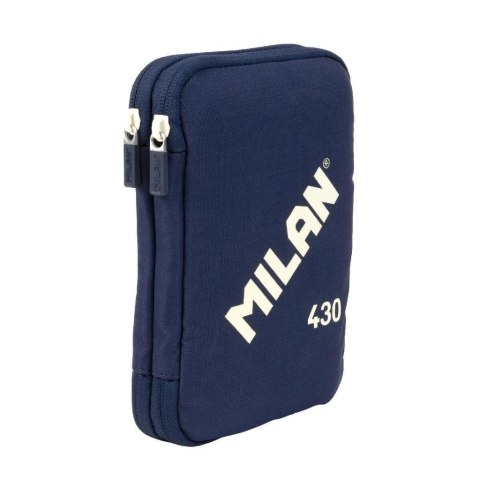 Piórnik 2 poz. z wyposaż. 430 1918 granat MILAN Piórnik 2 poz. z wyposaż. 430 1918 granat MILAN