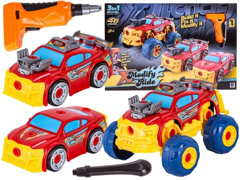 Sportowy, Terenowy Samochód do rozkręcania i skręcania 3w1 TUNING + Wkrętarka Monster Truck Przecena 1 Sportowy, Terenowy Samochód do rozkręcania i skręcania 3w1 TUNING + Wkrętarka Monster Truck Przecena 1