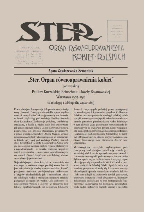 Ster. Organ równouprawnienia kobiet Ster. Organ równouprawnienia kobiet