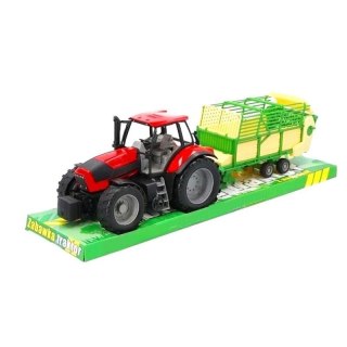 Traktor z przyczepą samozbierająca