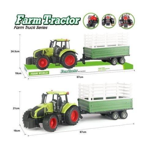 Traktor z wysoką przyczepą Traktor z wysoką przyczepą