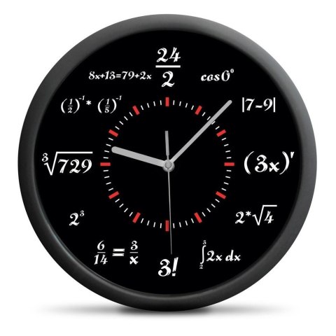 Zegar ścienny z działaniami matematycznymi Zegar ścienny z działaniami matematycznymi