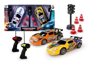 Zestaw auto pościg policyjny R/C 2szt mix