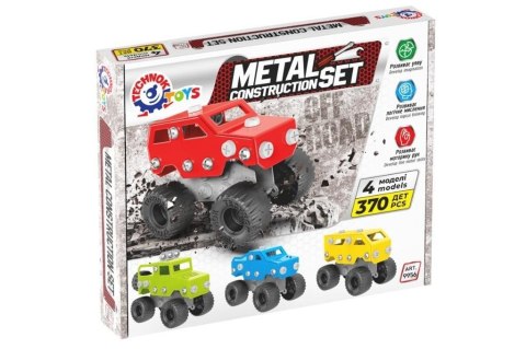 Zestaw metalowy konstruktor 370el Zestaw metalowy konstruktor 370el