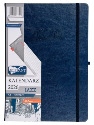 Jazz Kalendarz A4 dzienny granatowy
