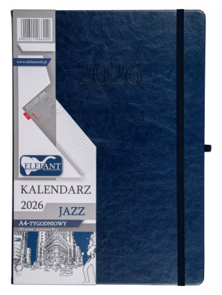 Jazz Kalendarz A4 tygodniowy granatowy