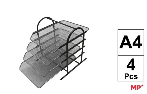 Półka na dokumenty metalowa 4 szuflady Półka na dokumenty metalowa 4 szuflady