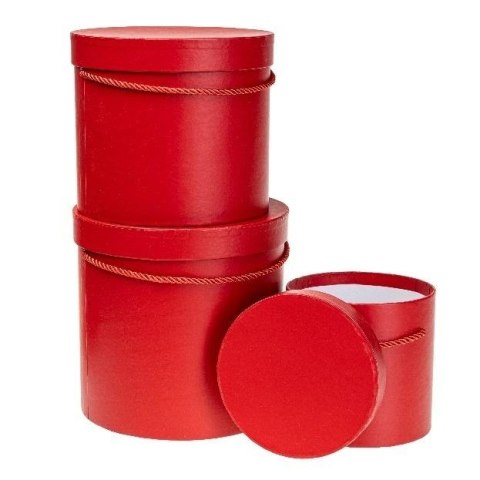 Pudełko Flower Box 3szt czerwony ROZETTE Pudełko Flower Box 3szt czerwony ROZETTE