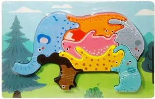 Puzzle drewniane, zwierzątka