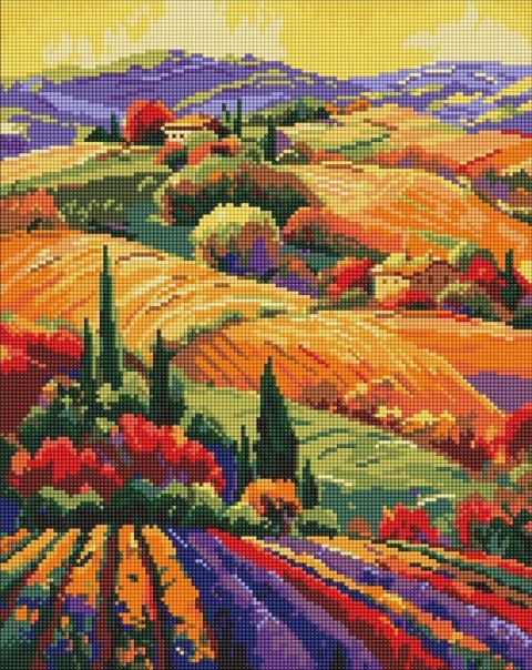 Diamentowa mozaika - Kolorowy krajobraz 40x50cm Diamentowa mozaika - Kolorowy krajobraz 40x50cm