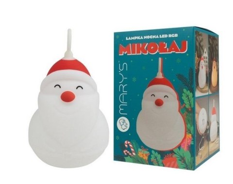 Lampka nocna LED RGB Mikołaj Lampka nocna LED RGB Mikołaj