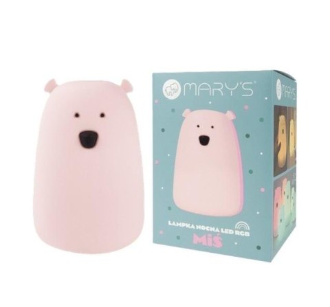 Lampka nocna LED RGB+WW + R/C miś duży różowy Lampka nocna LED RGB+WW + R/C miś duży różowy