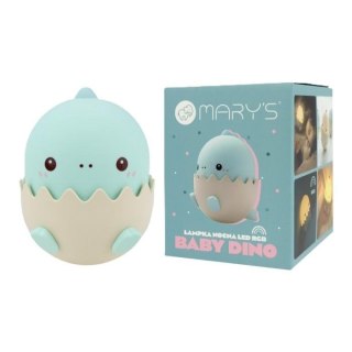 Lampka nocna LED baby dino niebieski