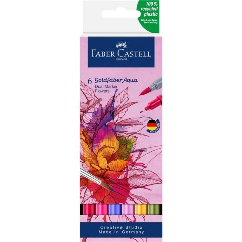 Pisak akwarelowy Goldfaber Aqua flowers 6szt Pisak akwarelowy Goldfaber Aqua flowers 6szt