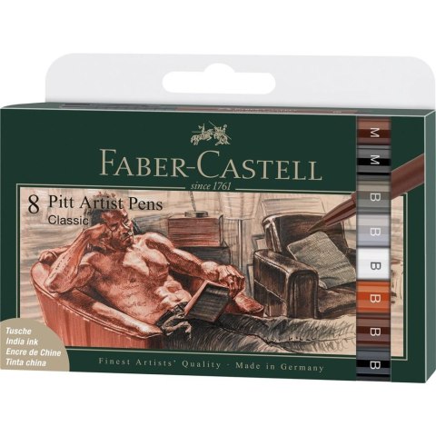 Pisaki Pitt Artist Pen B Classical 8szt Pisaki Pitt Artist Pen B Classical 8szt