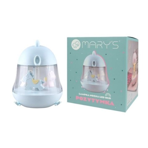 Pozytywka lampka nocna LED RGB niebieska Pozytywka lampka nocna LED RGB niebieska