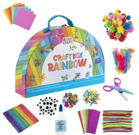Pudełko do rękodzieła tęcza, rainbow craft Pudełko do rękodzieła tęcza, rainbow craft
