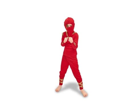 Strój Ninja czerwony rozm. 116-128 cm Strój Ninja czerwony rozm. 116-128 cm