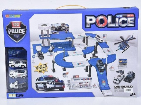 Parking policyjny z pojazdami Parking policyjny z pojazdami