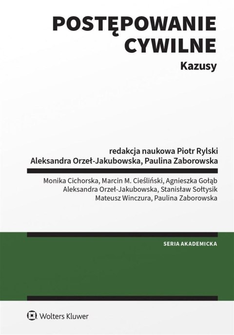 Postępowanie cywilne. Kazusy Postępowanie cywilne. Kazusy