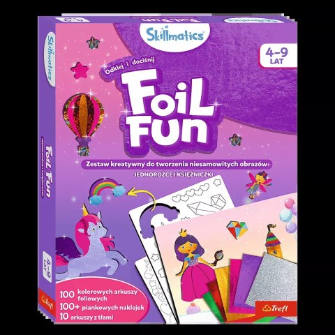 Skillmatics, Foil Fun. Jednorożce i księżniczki. Zestaw kreatywny