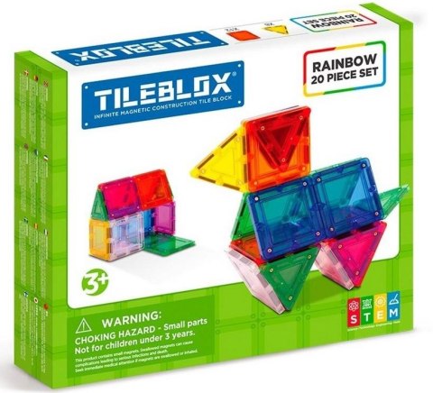 Tileblox zestaw tęczowy 20el Tileblox zestaw tęczowy 20el