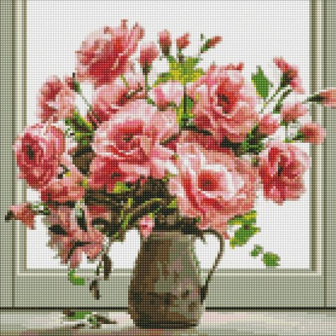 Diamentowa mozaika - Bouquet Aroma 40x40cm Diamentowa mozaika - Bouquet Aroma 40x40cm