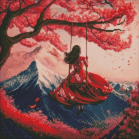Diamentowa mozaika - Polot na bujakach 40x40cm Diamentowa mozaika - Polot na bujakach 40x40cm