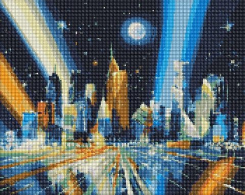 Diamentowa mozaika - Promienie metropolii 40x50 Diamentowa mozaika - Promienie metropolii 40x50