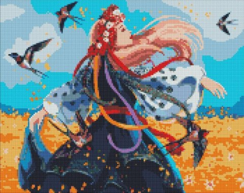 Diamentowa mozaika - Ukraińska kobieta 40x50cm Diamentowa mozaika - Ukraińska kobieta 40x50cm