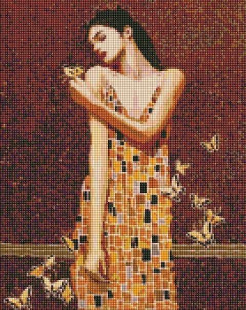 Diamentowa mozaika - W objęciach motylów 40x50cm Diamentowa mozaika - W objęciach motylów 40x50cm