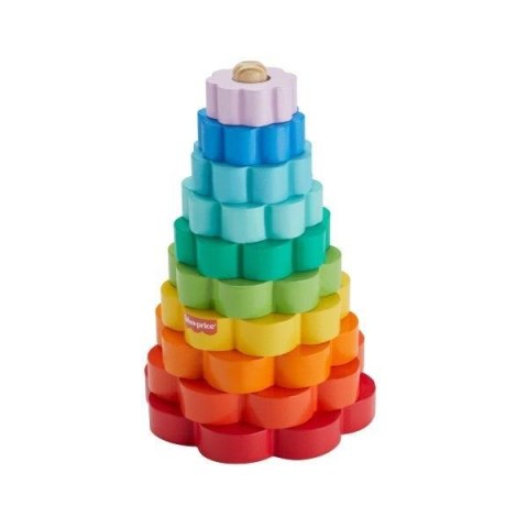 Fisher-Price. Drewniana piramidka Kolorowe kwiatki Fisher-Price. Drewniana piramidka Kolorowe kwiatki