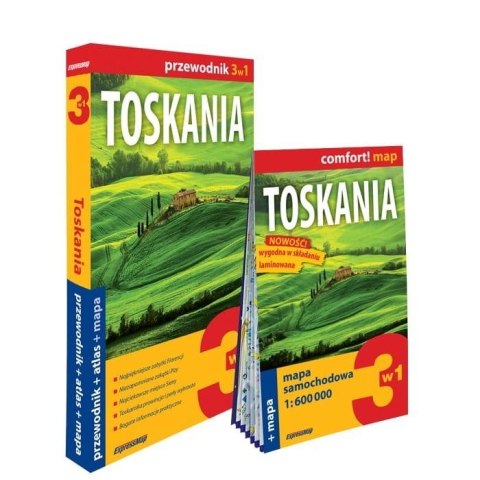Toskania 3w1: przewodnik + atlas + mapa Toskania 3w1: przewodnik + atlas + mapa