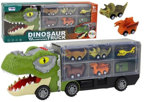Ciężarówka dinozaur + 6 resoraków Ciężarówka dinozaur + 6 resoraków