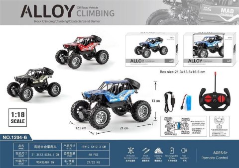 Pojazd R/C Metalowy + ładowarka Pojazd R/C Metalowy + ładowarka