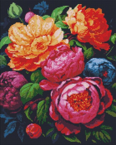 Diamentowa mozaika - Kolorowy bukiet 40x50cm Diamentowa mozaika - Kolorowy bukiet 40x50cm