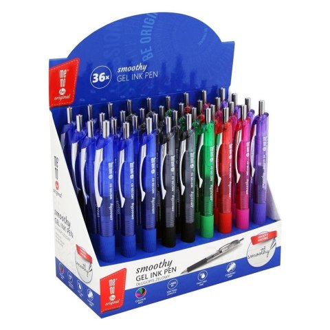 Długopis żelowy Smoothy dspl mix (36szt) MemoBe Długopis żelowy Smoothy dspl mix (36szt) MemoBe