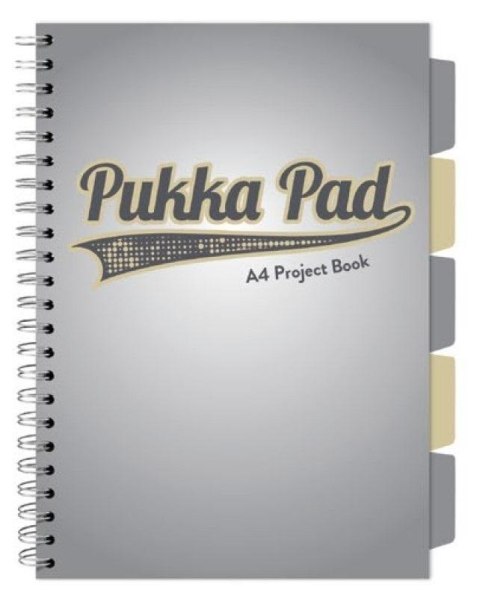 Project Book Grey A4/100 kratka szary (3szt) Project Book Grey A4/100 kratka szary (3szt)