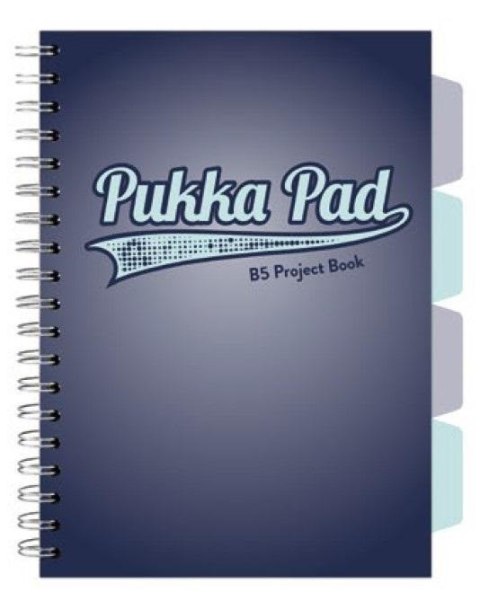 Project Book Navy B5/100K kratka granatowy (3szt) Project Book Navy B5/100K kratka granatowy (3szt)