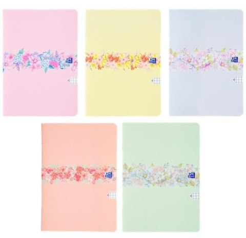 Zeszyt A4/60K kratka Floral (5szt) OXFORD Zeszyt A4/60K kratka Floral (5szt) OXFORD