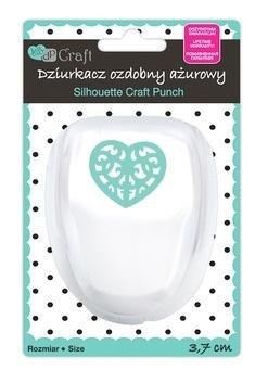 Dziurkacz ozdobny ażurowy 3,7cm serce Dziurkacz ozdobny ażurowy 3,7cm serce