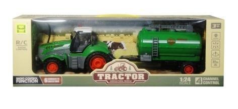 Traktor z przyczepą sterowany pilotem z ładowarką Traktor z przyczepą sterowany pilotem z ładowarką