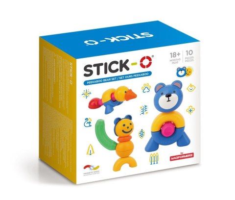 Magformers Stick-O Zestaw z niedźwiedziem 10el Magformers Stick-O Zestaw z niedźwiedziem 10el