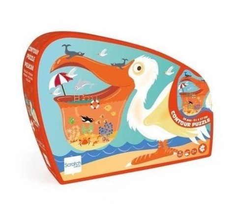 Puzzle 24 konturowe Pelikan Puzzle 24 konturowe Pelikan