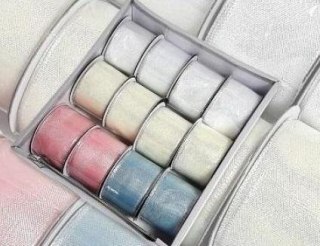 Wstążka ozdobna z drutem 38mmx4,5m (12szt)