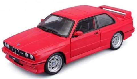 1988 BMW 3 Series M3 red 1:24 BBURAGO 1988 BMW 3 Series M3 red 1:24 BBURAGO