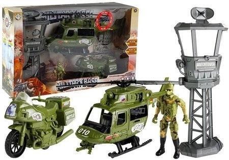 Zestaw militarny helikopter + wieża Zestaw militarny helikopter + wieża