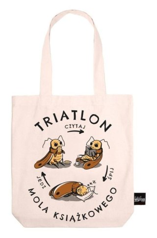 Torba bawełniania triatlon mola książkowego