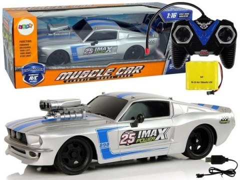 Auto Sportowe 1:16 zdalnie sterowane srebrne Auto Sportowe 1:16 zdalnie sterowane srebrne
